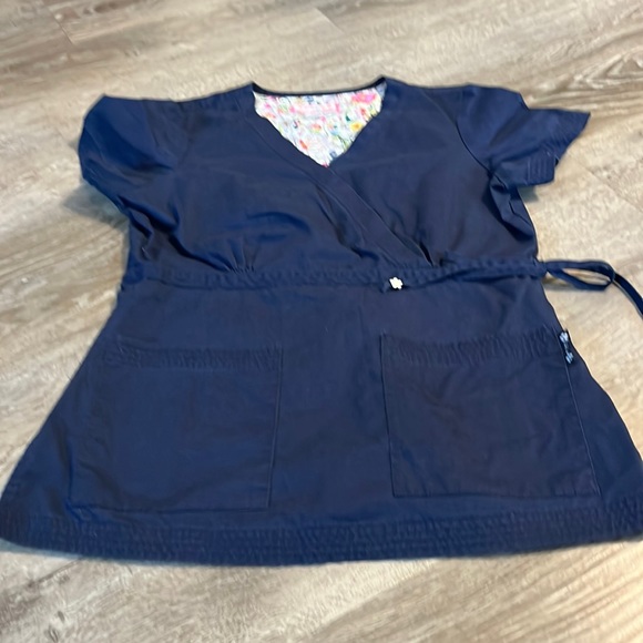 koi Tops Koi Navy Blue Scrub Top Poshmark
